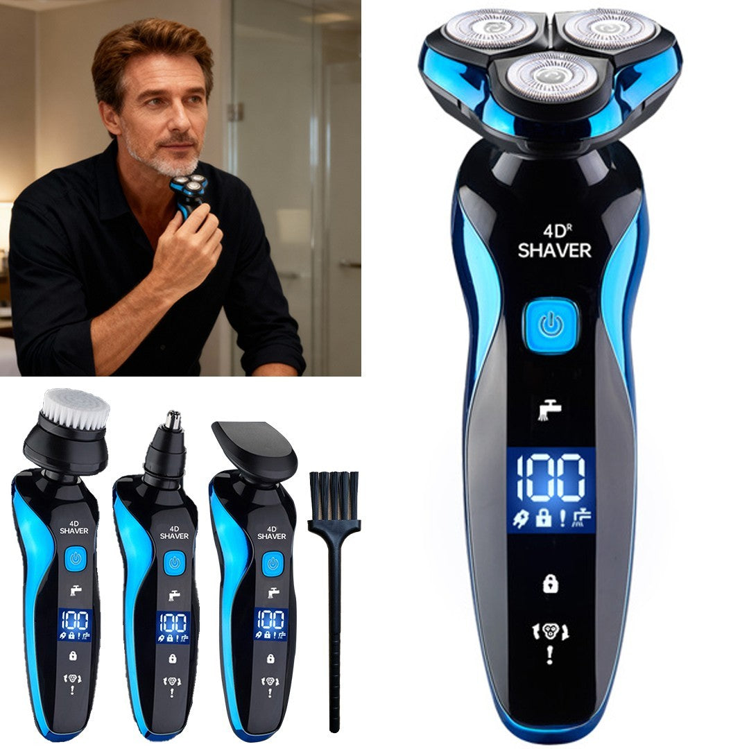 Shavers for Men Electric Razor Wet/Dry Rechargeable Rotary Cordless USB Charging