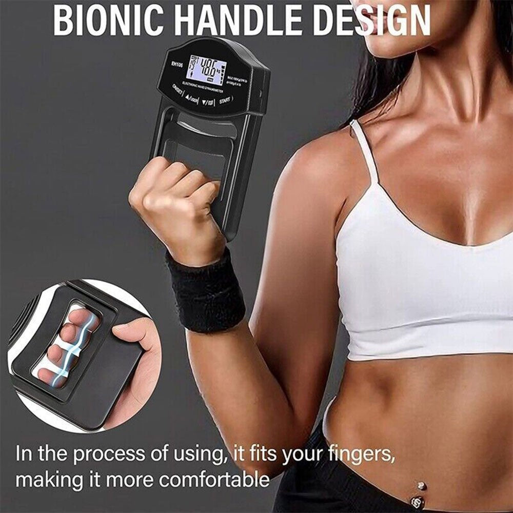 Electronic Hand Dynamometer Grip Strength Trainer Tester LCD Digital Display UK