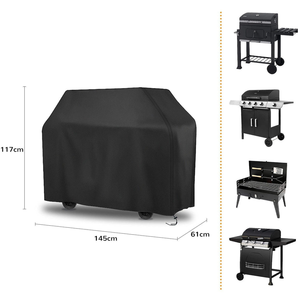 Heavy Duty BBQ Cover Waterproof Barbecue Grill Protector Outdoor 145X61X117CM