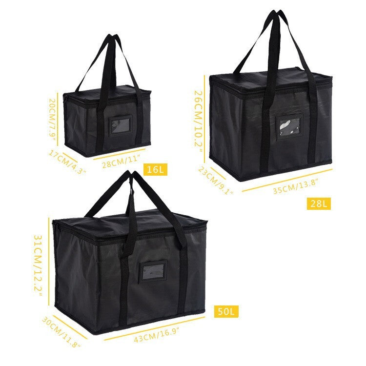 50L Food Delivery Insulated Bags Pizza Takeaway Thermal Warm/Cold Bag UK