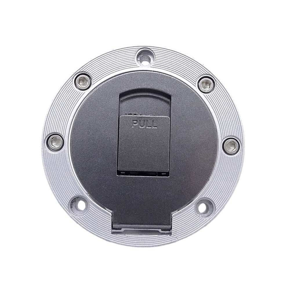 Steel Motorbike Oil Tank Cap With 2 Keys Fuel Cap Motorcycle Gas Tank Cover