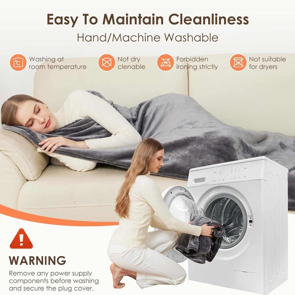 Electric Heated Shawl Blanket USB Wearable for Winter Warm 3 Temperature Levels