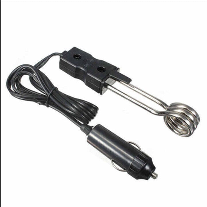 12V TRAVEL IMMERSION HEATER Car/Van/Lorry/Transit Soup/Tea/Coffee/Baby Bottle