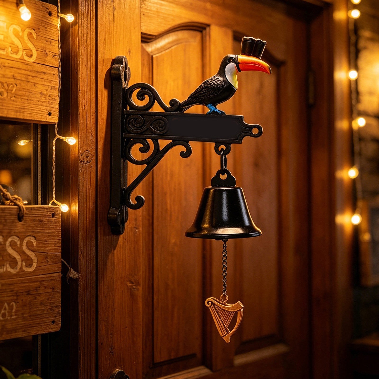 Guinness Beer Doorbell Wall-Mounted Bell 1759 Antique Collector'S Wall Clock.