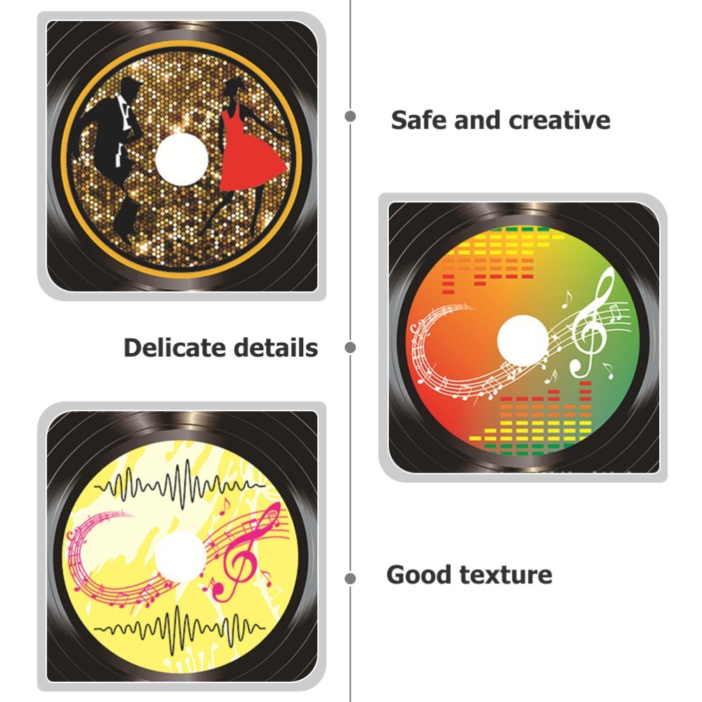 20pcs Vinyl Records Retro Style Record Wall Hanging Signs for Bar