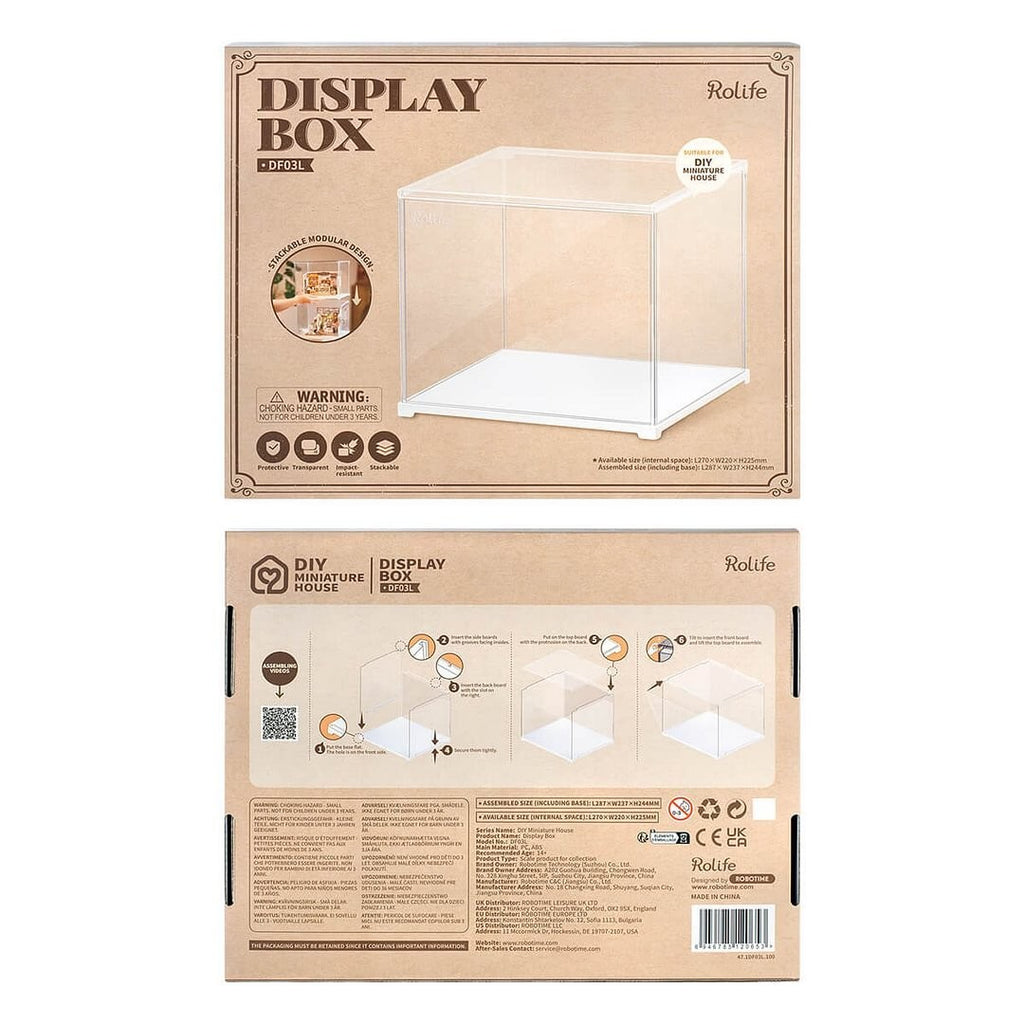 Rolife Miniature House Dust Proof Display Box/Proof No product included UK SOTCK
