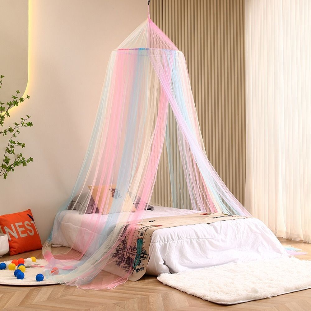 Canopy Dome Mosquito Net Rainbow Color Bed Tent Bed Netting Canopy Home Decor