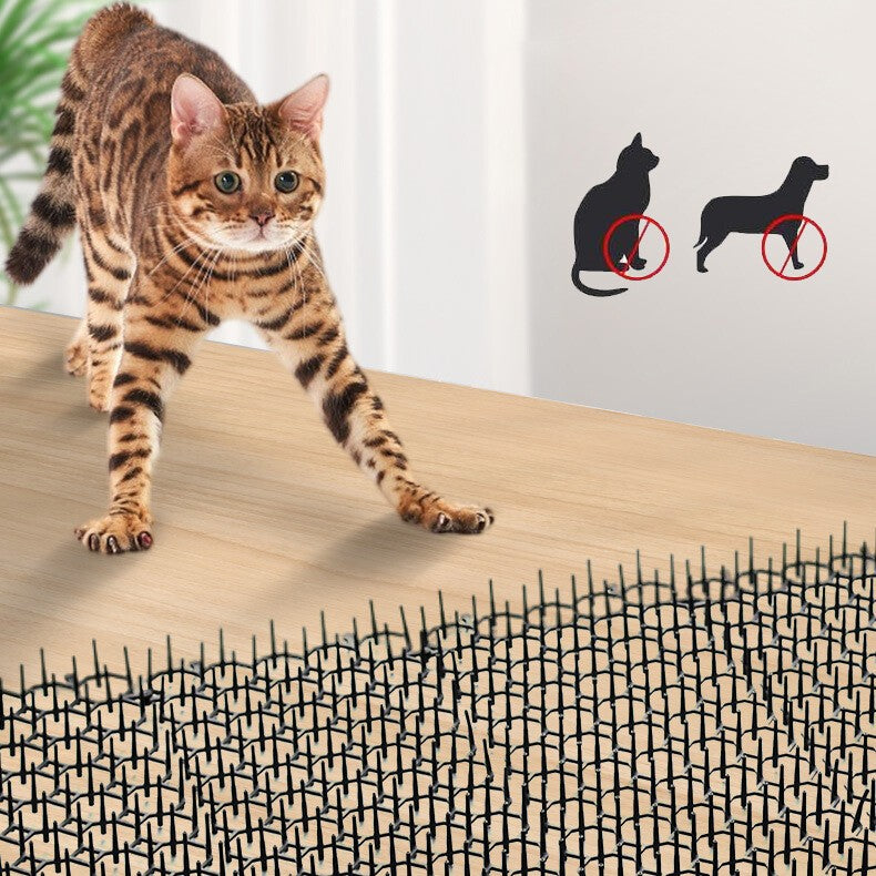 12X Cat Scat Mat Spike Anti-Cat Prickle Strip Deterrent Garden Repellent Animal