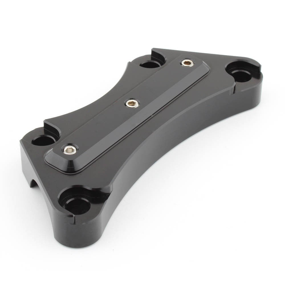 Black Top Handlebar Riser Clamp For Harley  for Touring Street Road King Glide M