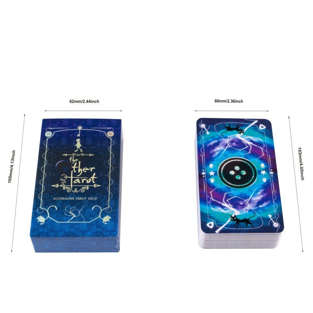 The Other Tarot A Coraline Tarot Deck With Guide Portable Divination Cards Game