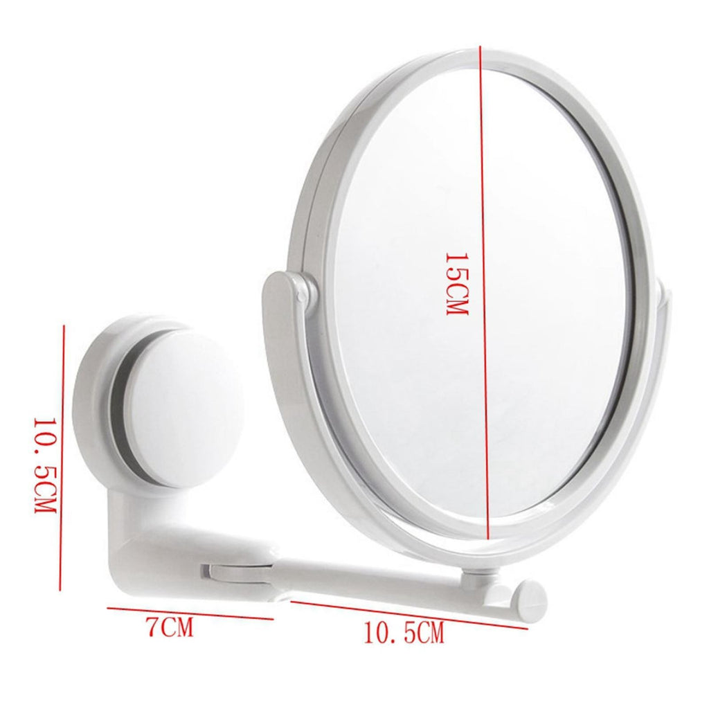 New Extending Makeup Bathroom Shaving/ 2-Side Mirror Wall Mount Double Sided