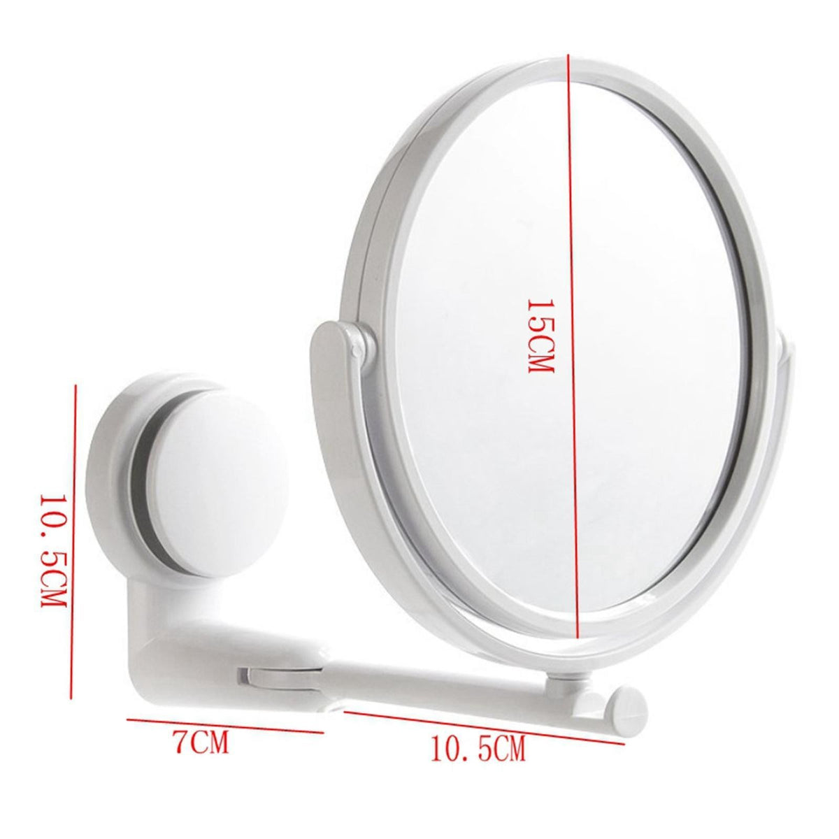 New Extending Makeup Bathroom Shaving/ 2-Side Mirror Wall Mount Double Sided