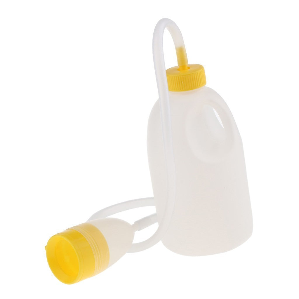 1700ml Reusable Male Bed Pee Urinal Bottle Night Drainage Container Set