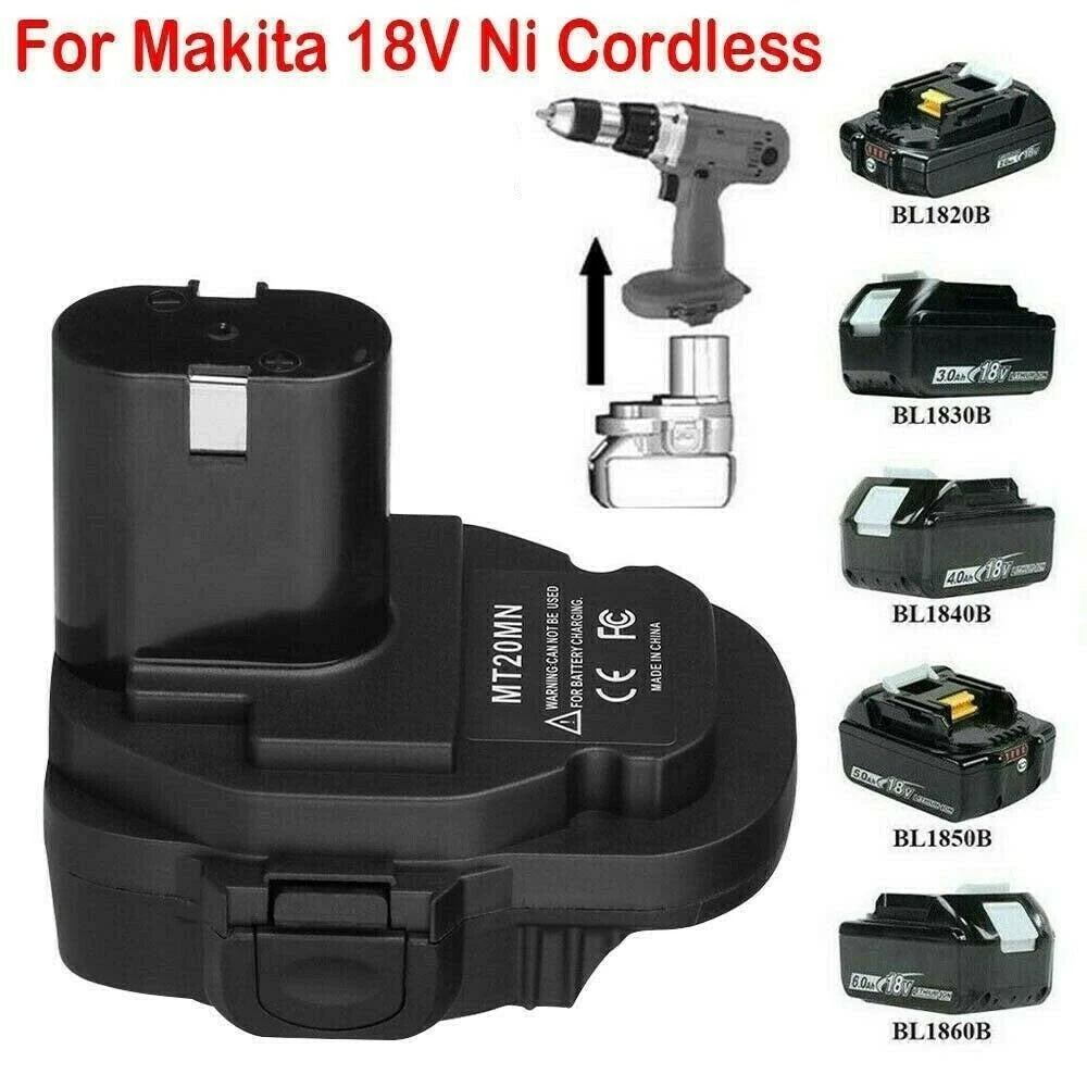 For Makita 18V/20V Li-Ion Battery Convert To Ni 18V Tool MT20MN Battery Adapter