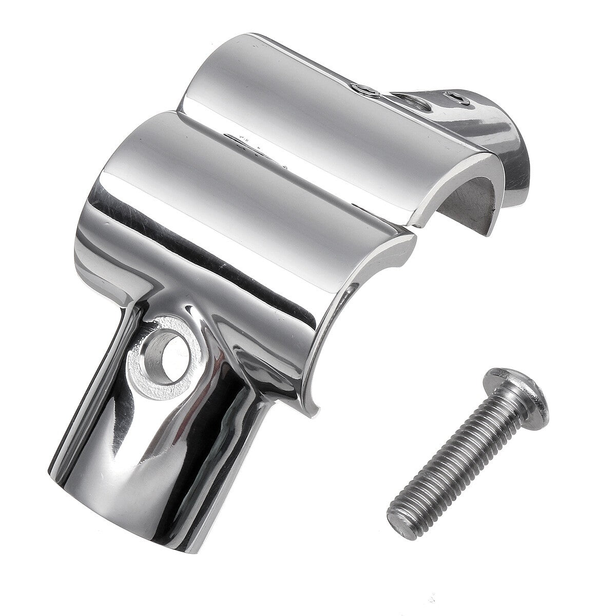 22/25mm Stainless Boat Yacht Railing Handrail Pipe Tube Fitting Connector Clamp
