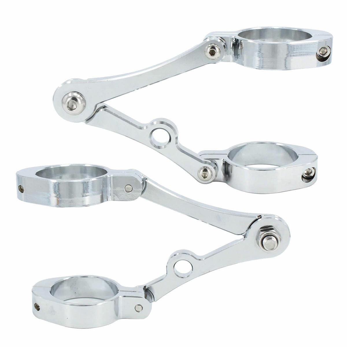1-Pair Motorbike Headlight Bracket Clamp 39-41mm Spotlight Holder for Harley