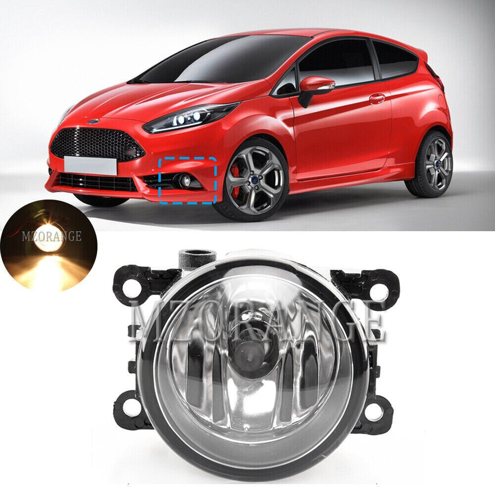 For Ford Fiesta MK7 Zetec 2008-2017 Front Bumper Fog Light Lamps W/Bulb Halogen