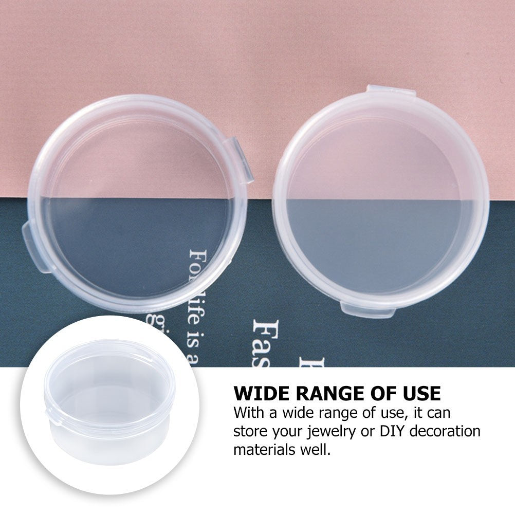 20Pcs Transparent Jewelry Storage Box Craft Container with Lids