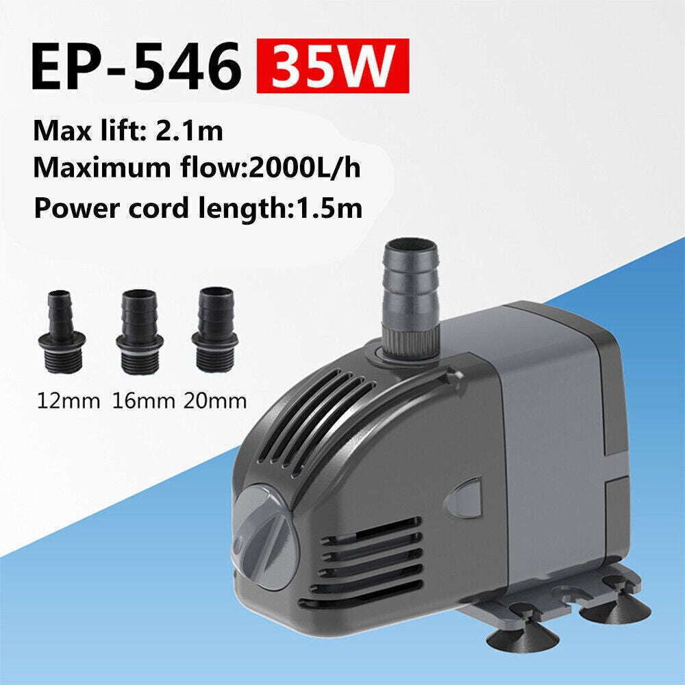 Water Pump Submersible Fountain Garden Pond Aquarium Fish Tank Feature