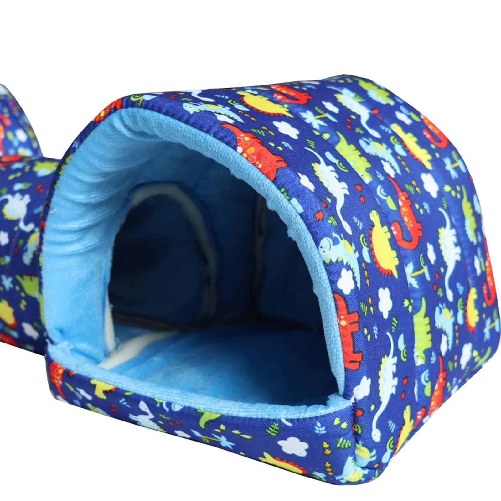 Hamster Hideout Guinea Pig Tunnel and Bed Bedding Habitat Small Animal House