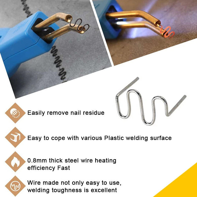 Plastic Repair Welder Hot Staples Gun 1200pcs For Car Bumper Fender Welding