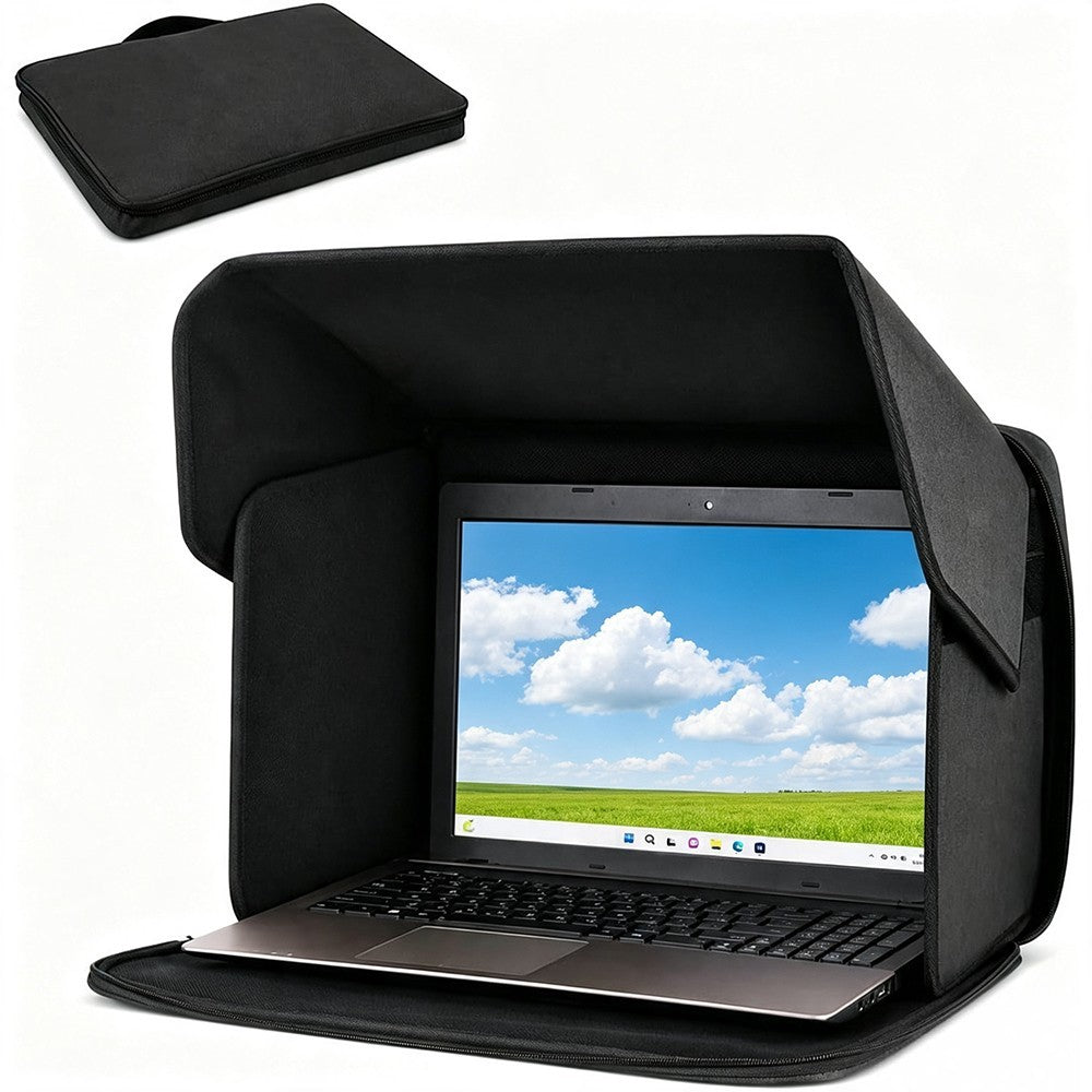 For 15-16inch Laptop Sun Shade Foldable Privacy Shield Cover Working Outside