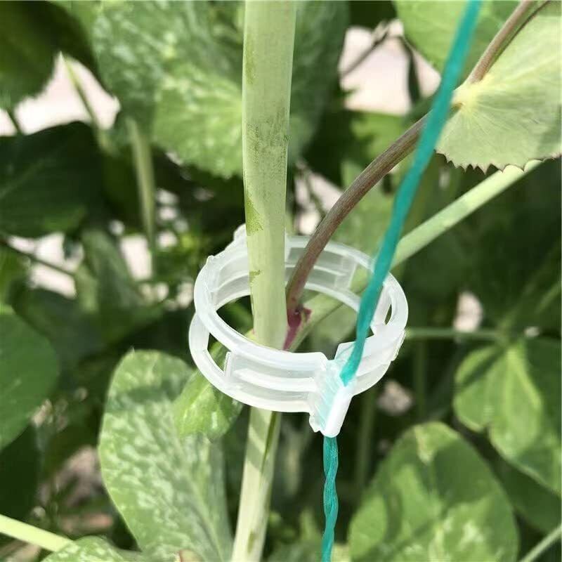 100-500x Plant Support Clips Ties Veggie Trellis Stake Greenhouse Tomato Garden