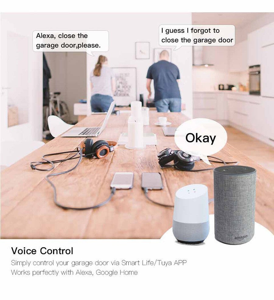 WiFi Smart Switch APP Garage Door Opener Remote Controller for Alexa Google Home