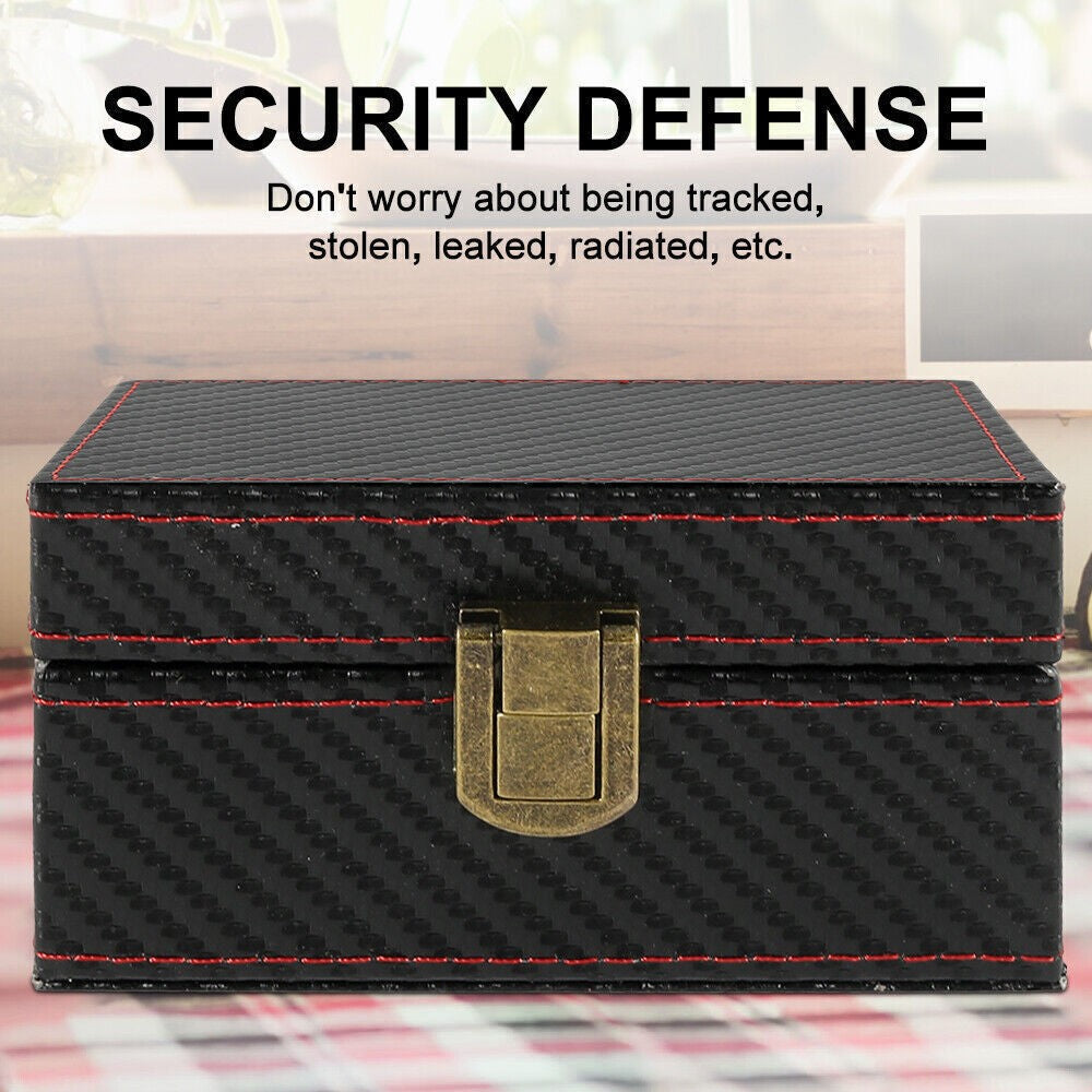 Faraday Box and 2 Large RFID Blocking Pouches Car Key Signal Blocker Anti Theft