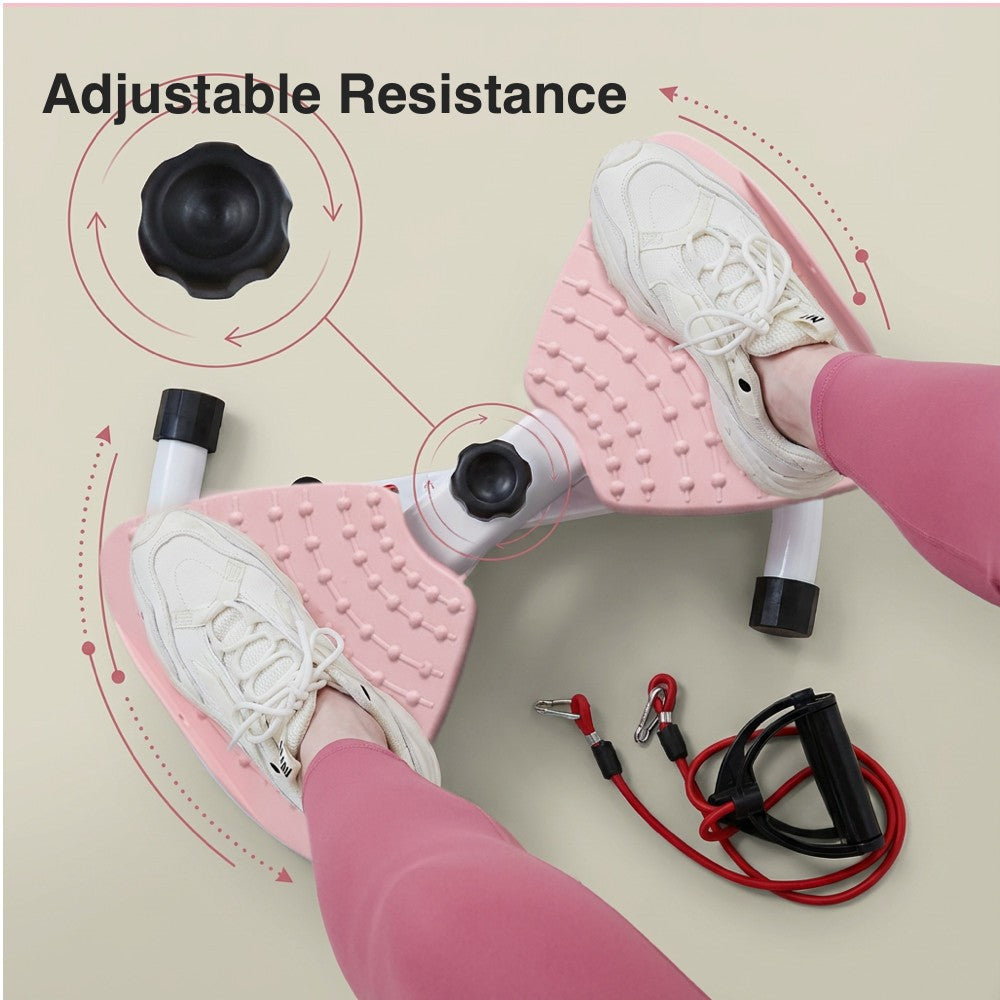 Waist Twisting Exercise Board with Handle for Fitness