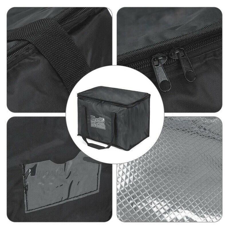 50L Food Delivery Insulated Bags Pizza Takeaway Thermal Warm/Cold Bag UK