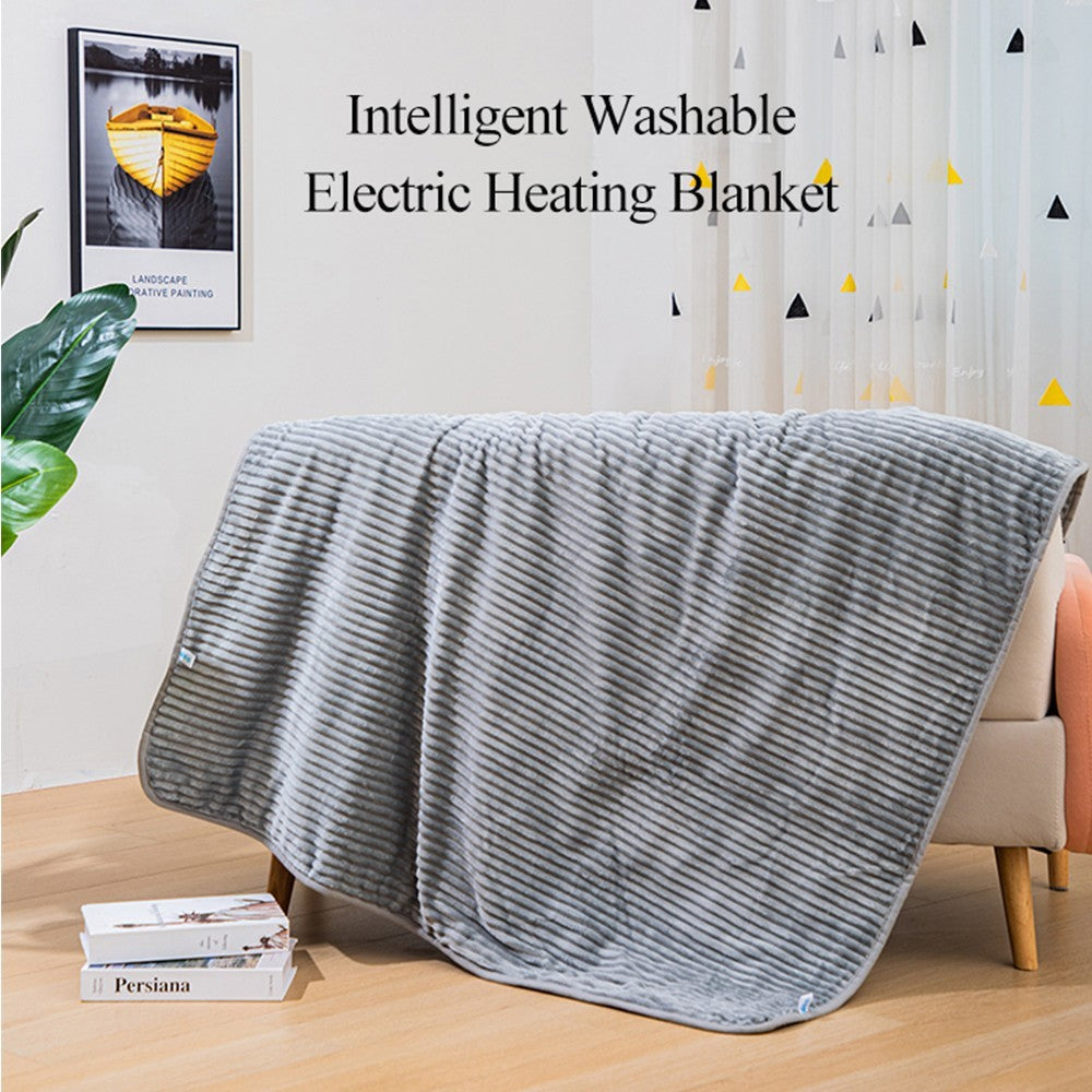 Electric Blanket Heated Throw Over Luxurious Fleece Washable Digital Controller