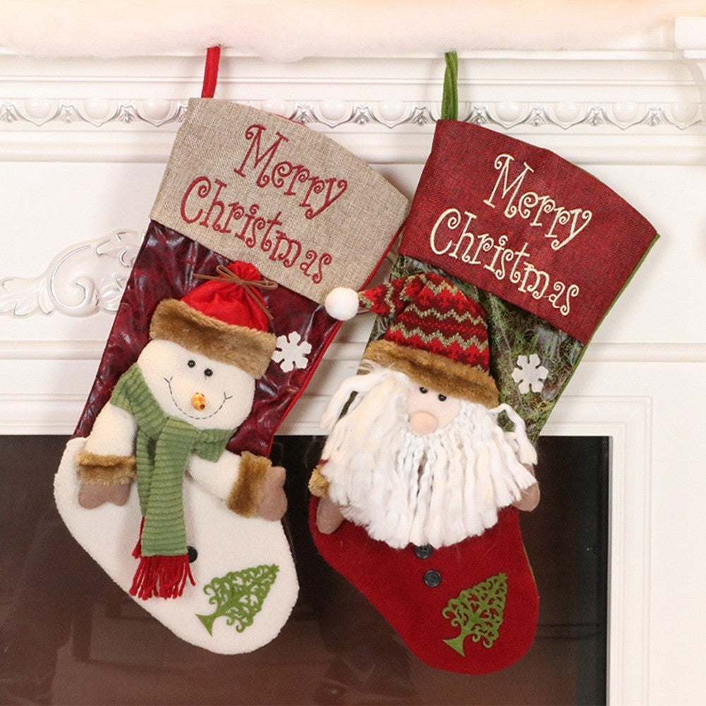 Christmas Stocking Set of 2, Xmas Stockings for Tree Decoration,4343