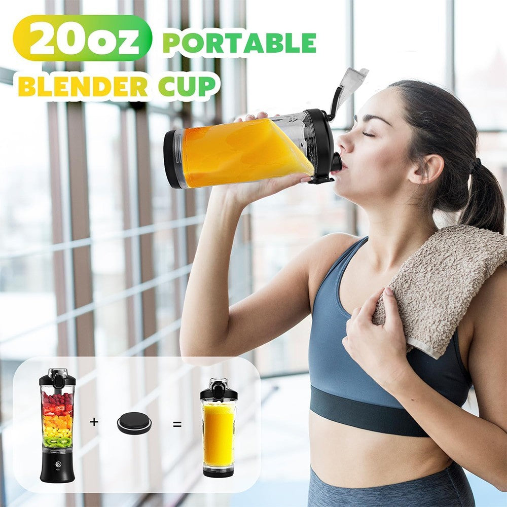 600ML Portable Blender Personal Blenders for Shakes Smoothie Maker Fruit Juicer