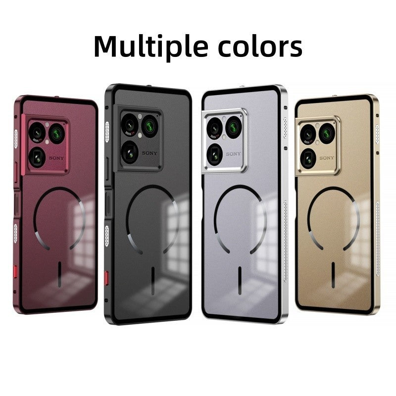 Hybrid Magnetic Metal Bumper Clear Matte Back Case For Sony Xperia 1 VIII 2026