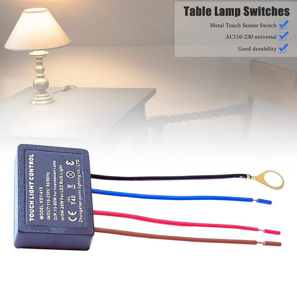 1PC 3 Way Touch Light Lamp Dimmer Switch Control Module Sensor Incandescent 220V