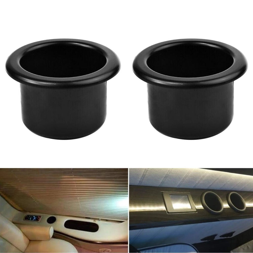 2x 79mm Cup Water Drink Holder Recessed Insert For RV Car Marine Boat Trailer UK