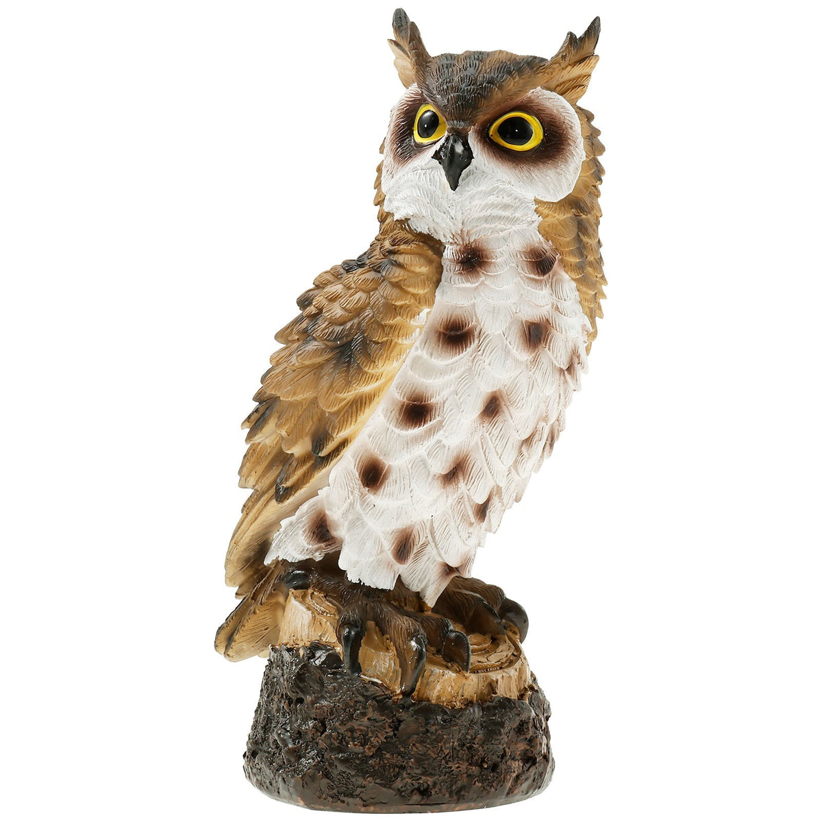 Simulation Owl Ornament Owl Statue Decoration Decoy Birddriver for Garden