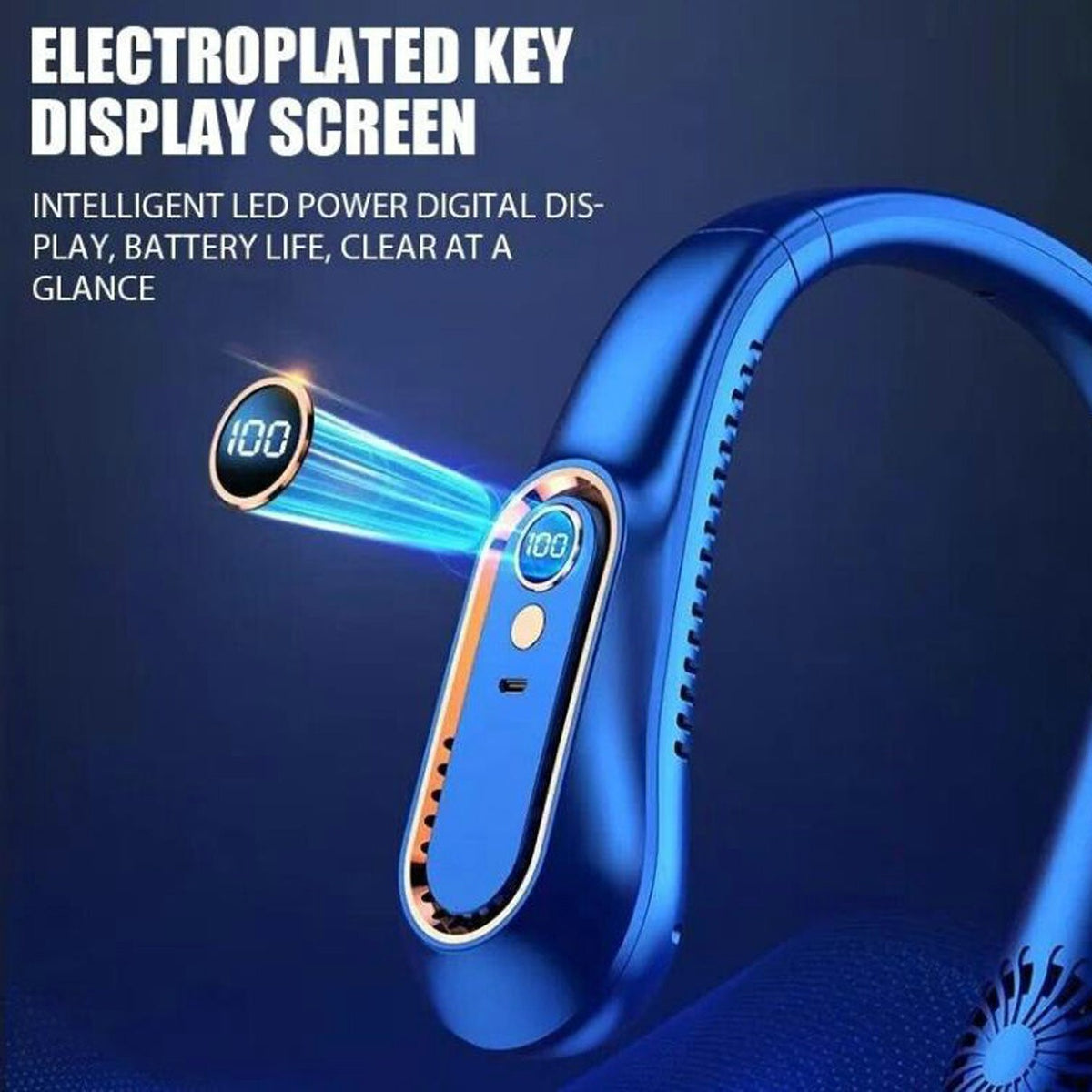 Neck Fan USB Rechargeable Neckband Air Cooler Pro New Upgraded Style Portable