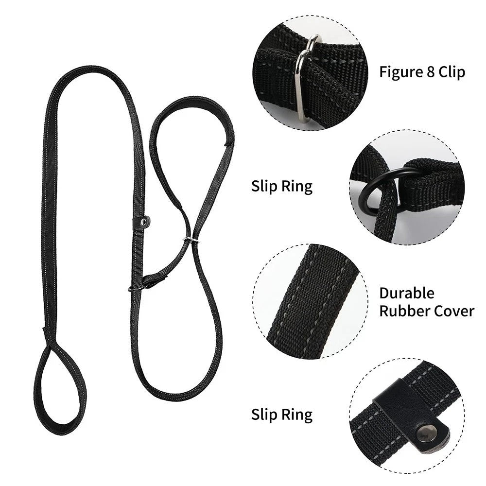 Figure of 8 Dog Lead Nose Loop-Anti Pull Dog Lead Stop Dog's Pulling With Padded