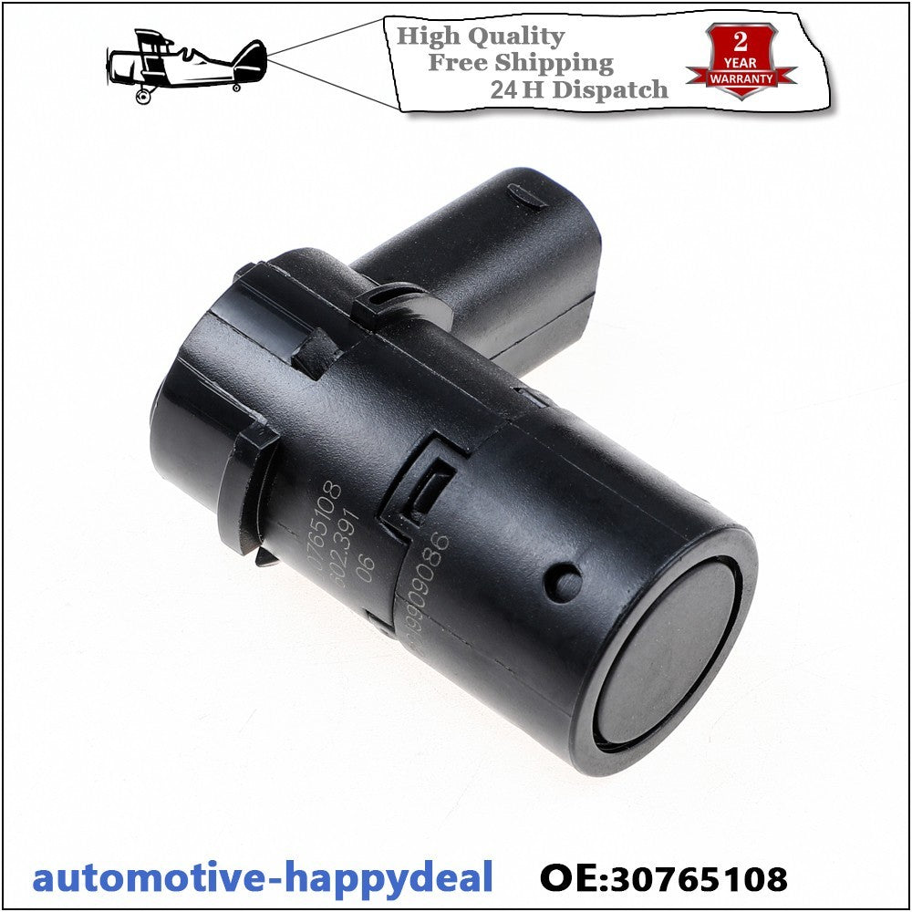 4x PDC Parking Sensor For Volvo C70 S40 S60 S80 V50 V70 XC70 XC90 Black 3-Pin