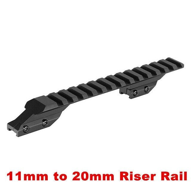 3/8" Dovetail 11mm to 20mm Picatinny Adapter Scope Mount High Riser Rail.*