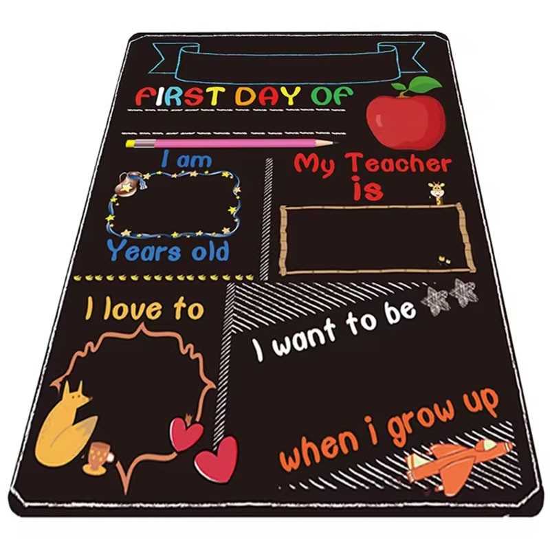 First Day of School Chalkboard, Last Day of School Sign Double-Sided Blackboard