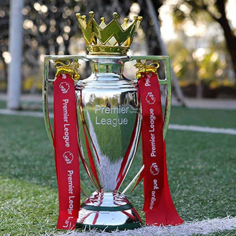 For Premier League Trophy Replica Mini Football Statue Award Decor Gift 15cm