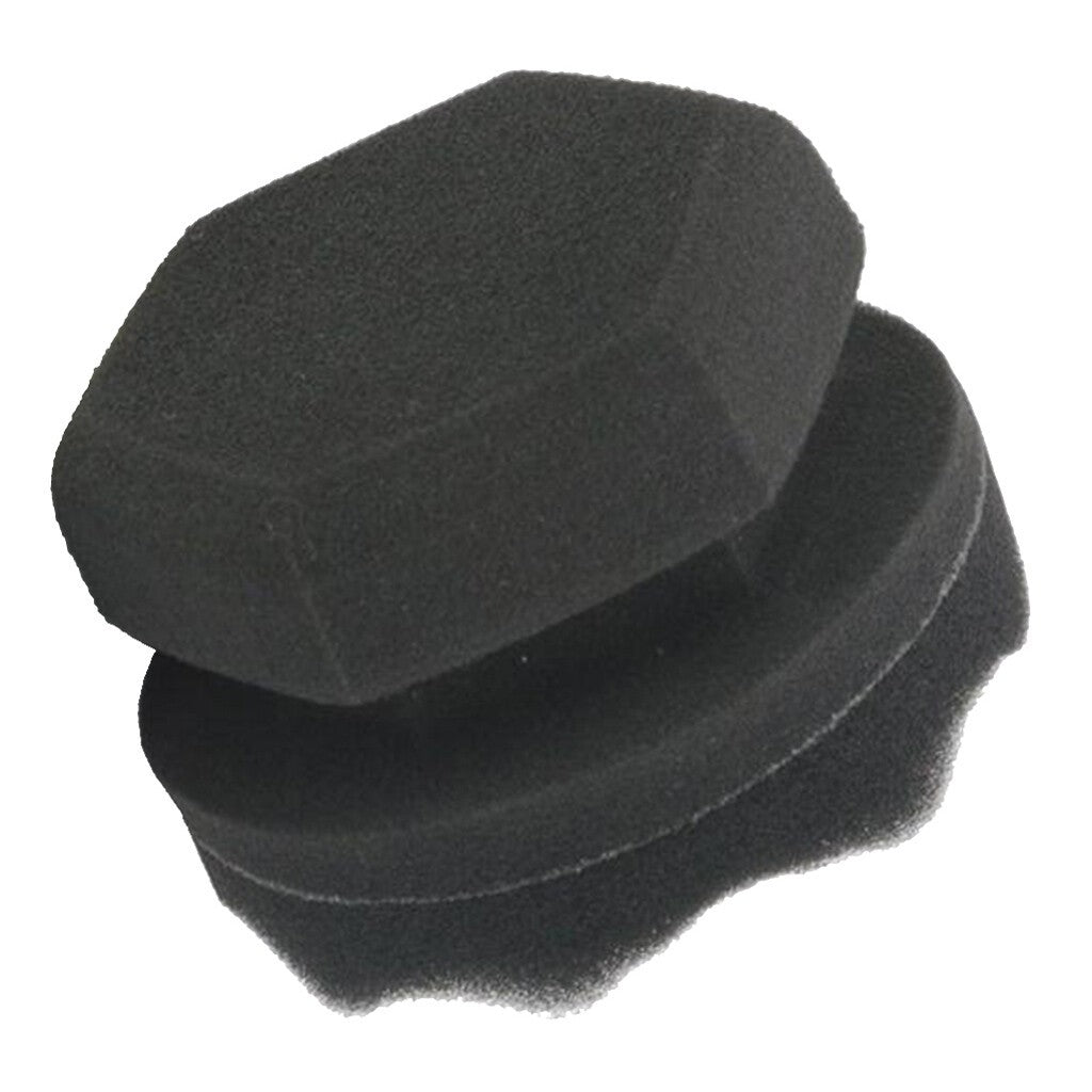 4Pack Car Tyre Brush Tire Dressing Applicator Hex Grip Soft Sponge Waxing Sponge