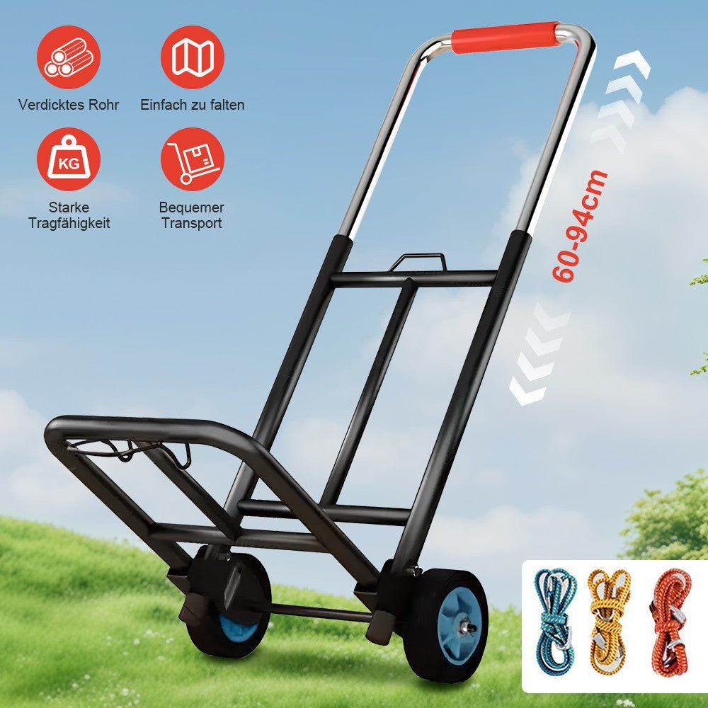 Heavy Duty Folding Lightweight Hand Sack Trolley Cart Wheel Truck Barrow UK NEW
