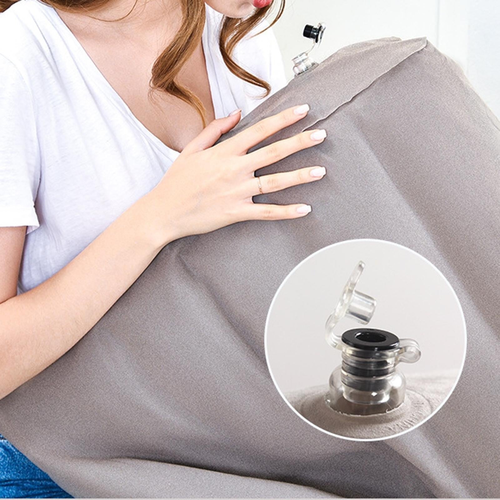 Luxtude Inflatable Wedge Pillow for Sleeping, Back Pain Relief, Travel Support