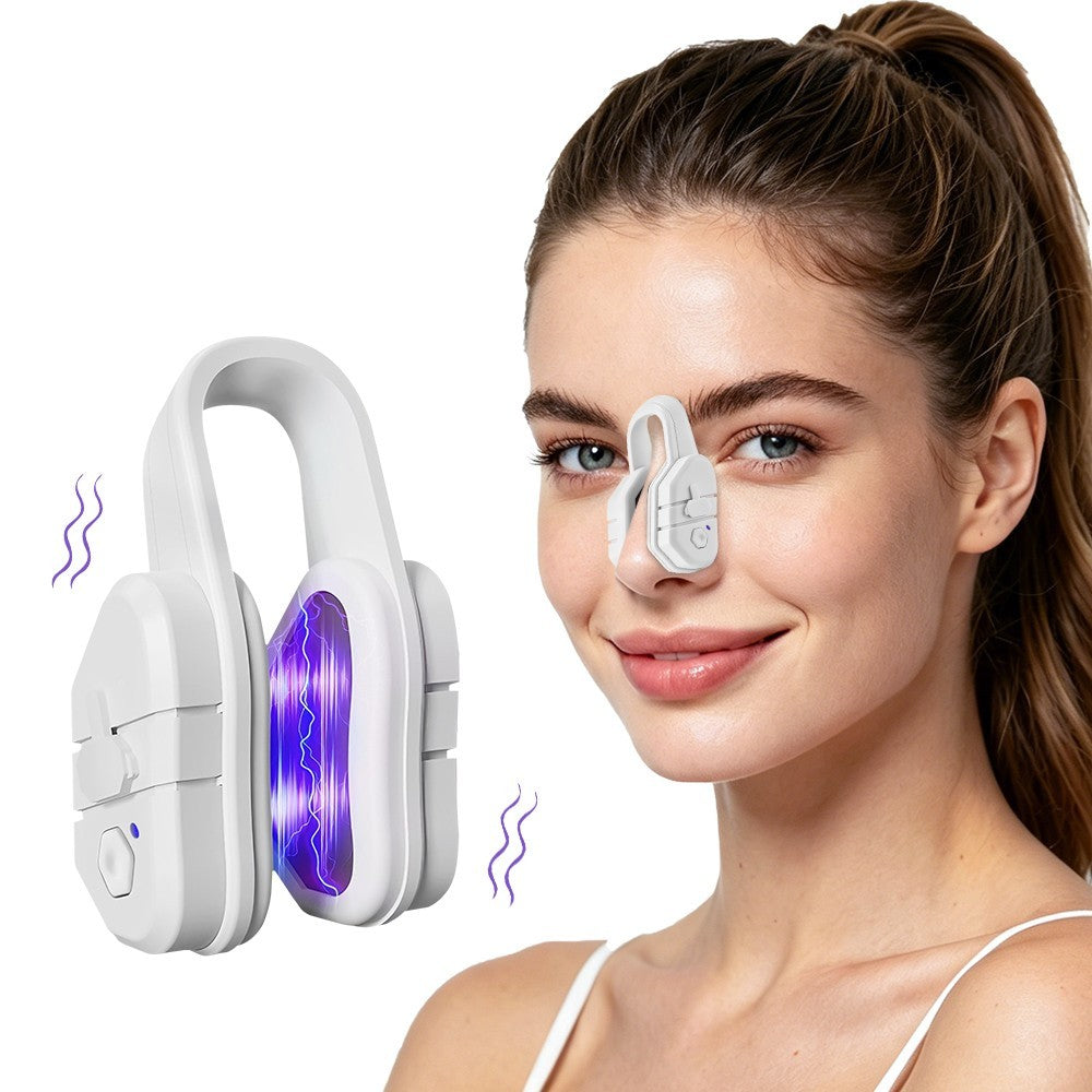Easy-Use Electric E-M-S Nose Shaper: Patented Silicone Clip for Daily Nose Care