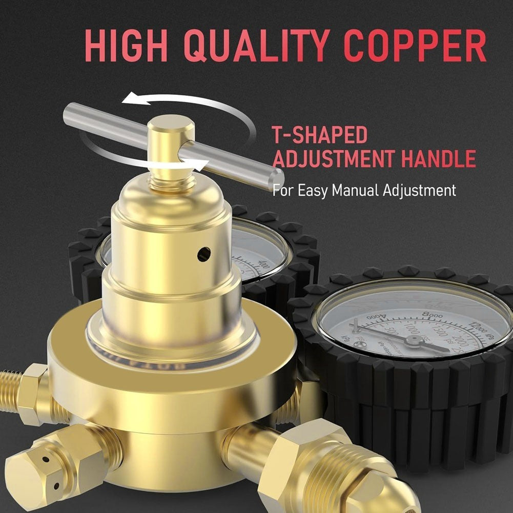 Nitrogen Regulator+Hose,0-800 PSI and 0-4000PSI Output Pressure,CGA5804808