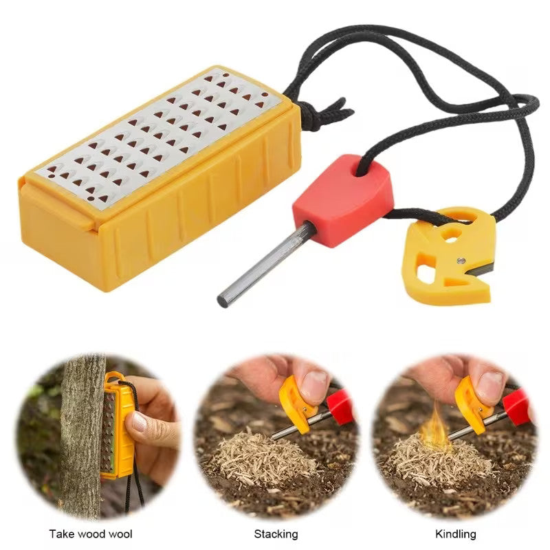 Lightweight Tinder Maker with Fire Starter – Portable Survival Tool for Outdoor